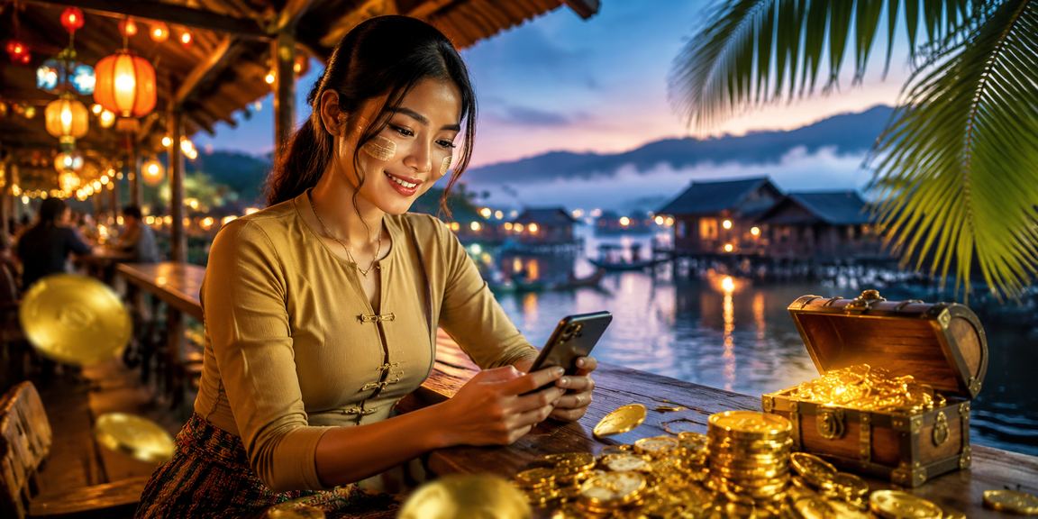 Inle ကန်တွင် ဘောလုံးလောင်းကစား နေ့လယ်အချိန် အပျော်အစရာ